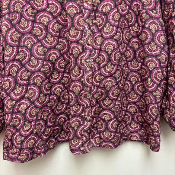 Marine Layer Printed Colette Doublecloth Top - Picture 8 of 12